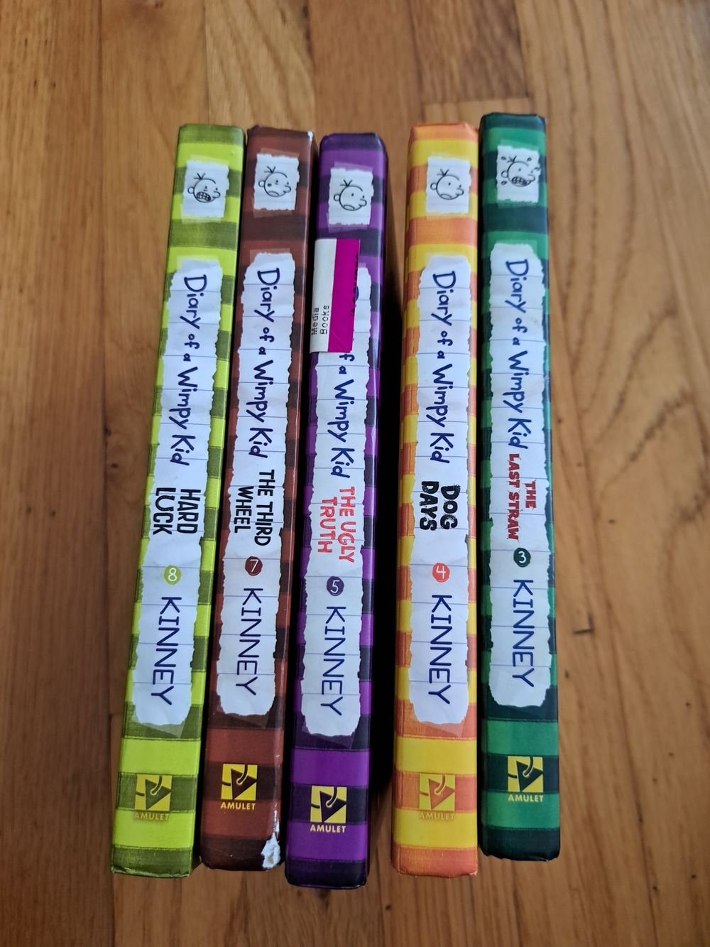5 Diary of a Wimpy Kid Hardbound Books
